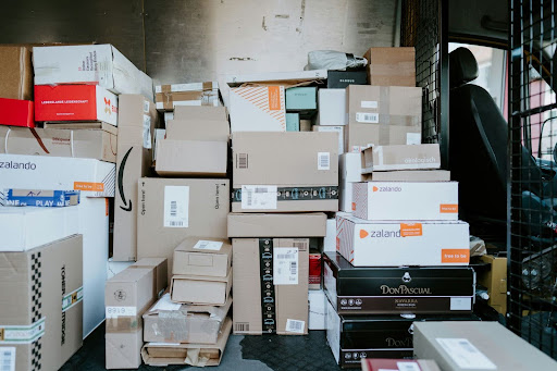 boxes in room